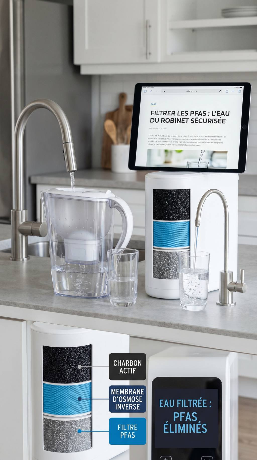 PFAS : comment filtrer l'eau du robinet