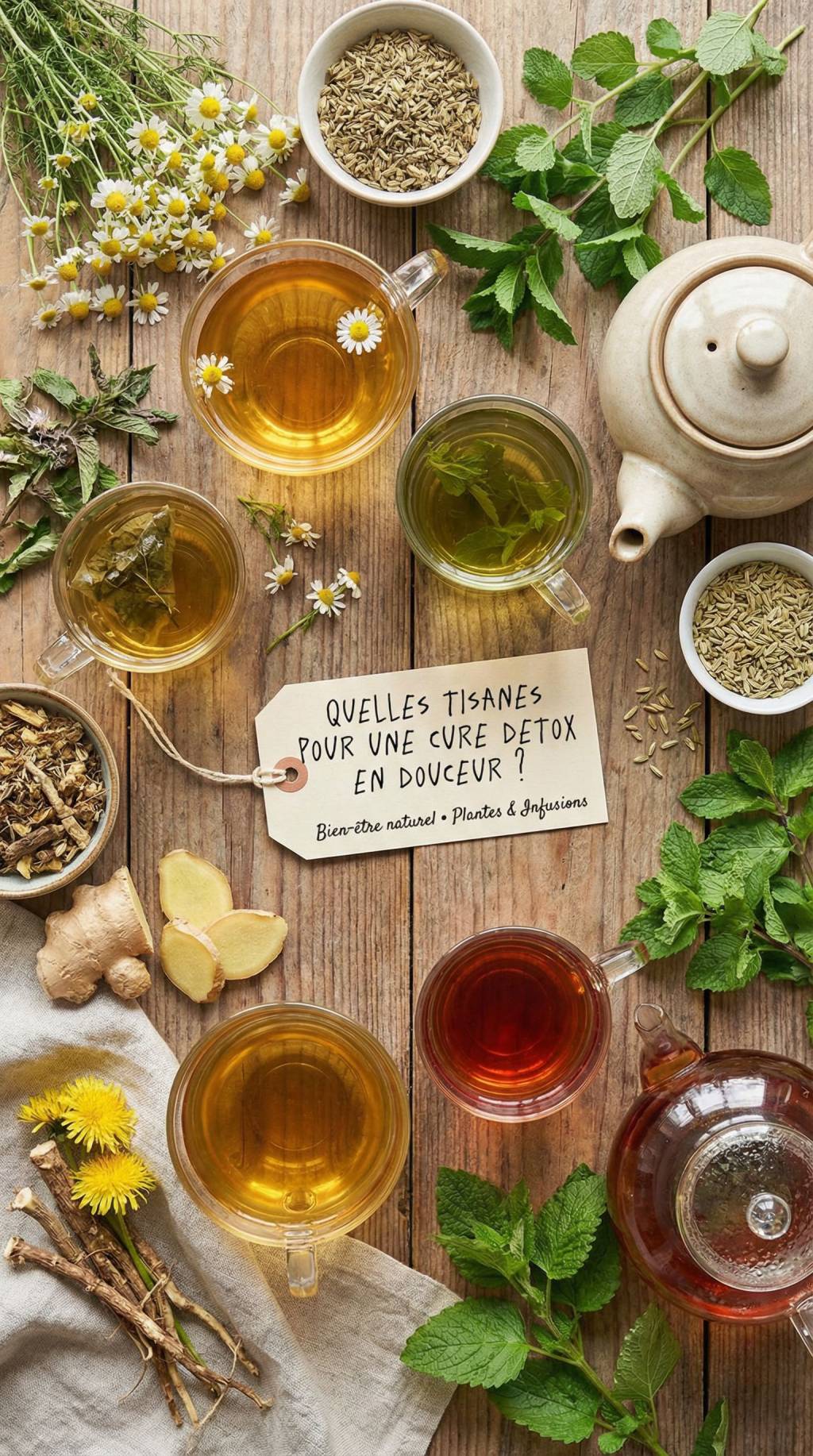 Quelles tisanes pour une cure detox en douceur